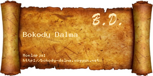 Bokody Dalma névjegykártya